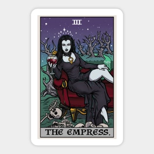 The Empress Tarot Card Terror Tarot Edition Halloween Vampire Sticker